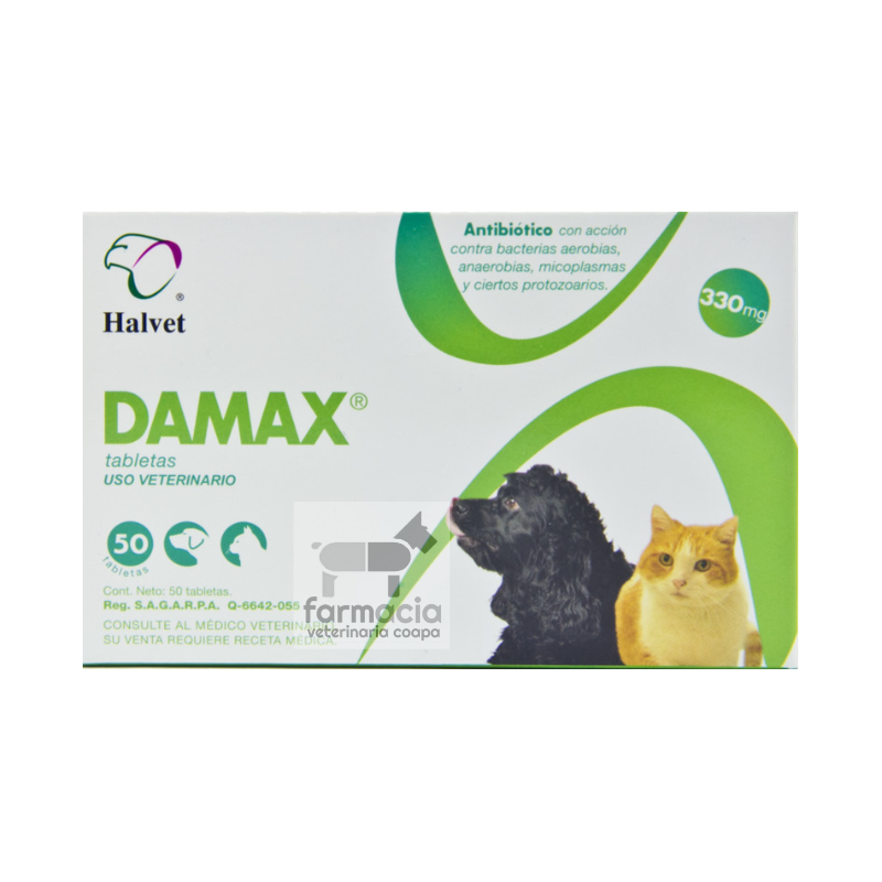 Damax  tabletas 330 mg (se vende por blister de 10 tabletas)