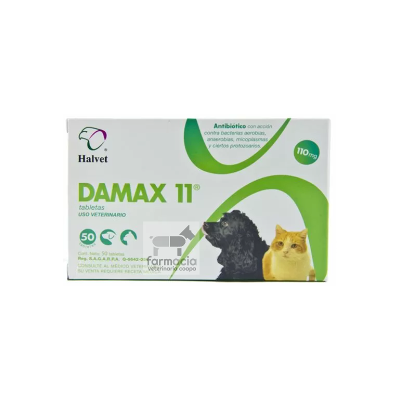 Damax 11 tabletas 110 mg (se vende por blister de 10 tabletas)
