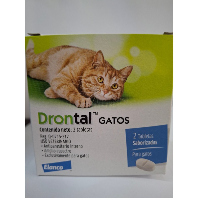 Drontal Gatos ( 2 tabs Saborizadas)