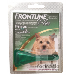 Frontline plus perros 2 a 10 kg. LLAME PARA PREGUNTAR POR EXISTENCIAS. DE VENTA SOLO EN SUCURSAL