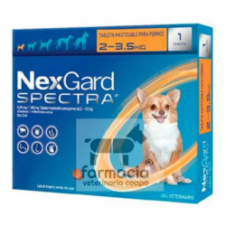 Nexgard Spectra extra- chico ( 2 - 3.5 kg)