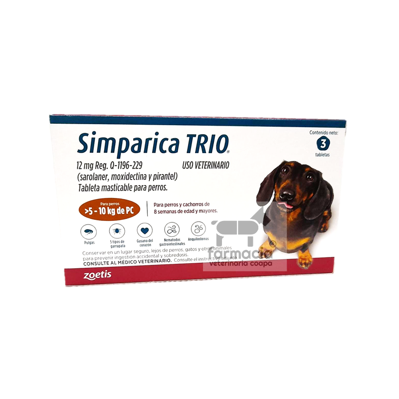Simparica TRIO  5 a 10 kg