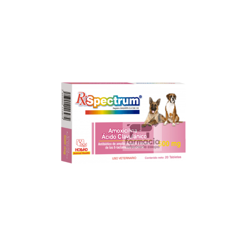 Spectrum Amoxicilina-Ácido clavulánico  500 mg